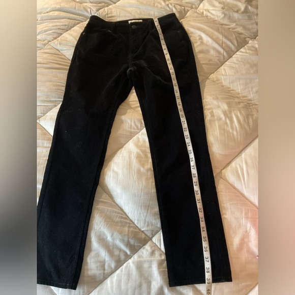 KATE SPADE Broome Street 27 Stretch Velveteen Pant Straight Leg Black - Picture 5 of 14